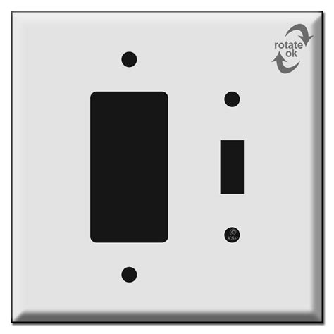 oversized outlet faceplate for gfci.